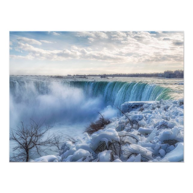Frosty Morning Niagara Falls Photo Print (Front)