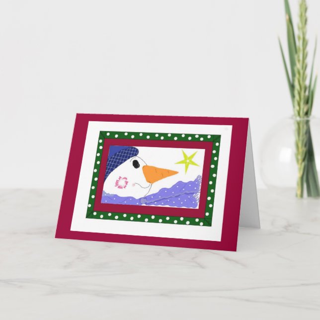 Frosty Night Holiday Card (Front)