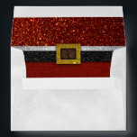 Frosty Outside Red Glitter Inside Christmas Party Envelope<br><div class="desc">Santa's style! Red frosty envelopes for the Christmas party.</div>