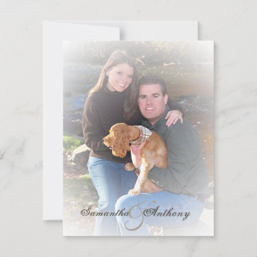 Frosty Photo Wedding Invitations