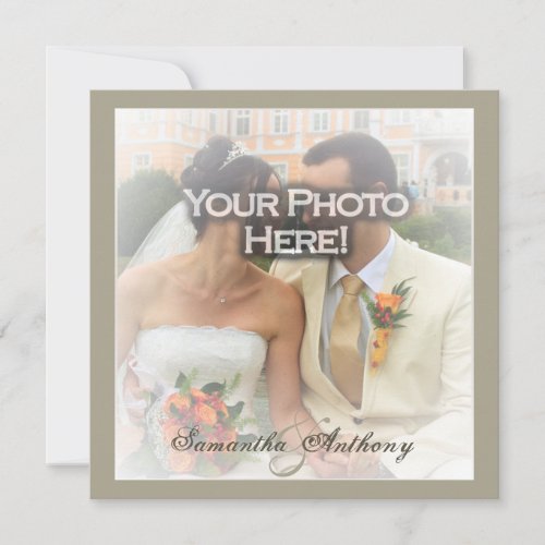Frosty Photo Wedding Invitations