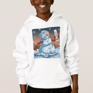 Frosty’s Meltdown: A Comedic Winter Tale Hoodie