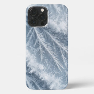 Frosty Snowflakes on a Frozen Surface in Winter iPhone 13 Pro Max Case