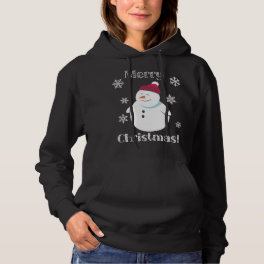 Frosty Snowman Cute Animal Merry Christmas Hoodie