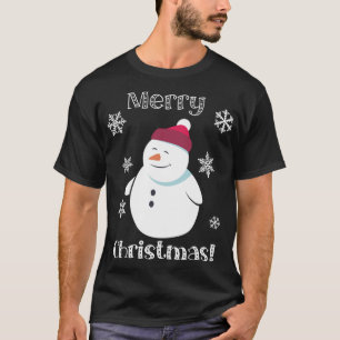 Frosty Snowman Cute Animal Merry Christmas T-Shirt