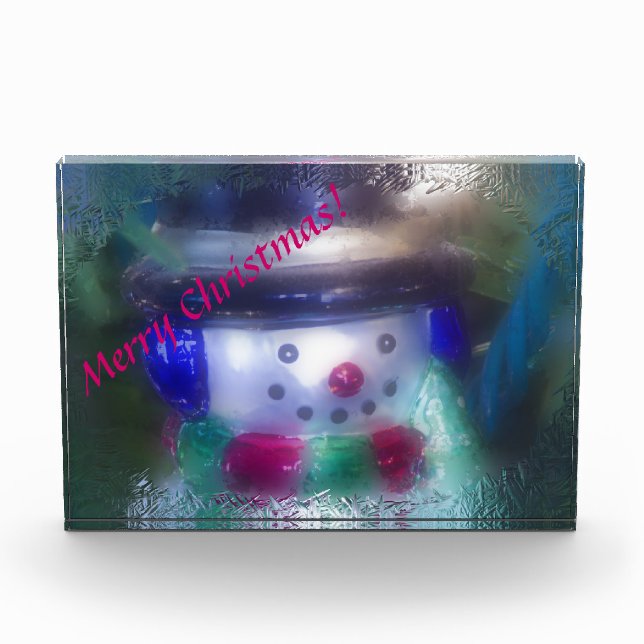 Frosty Snowman Merry Christmas Award (Front)