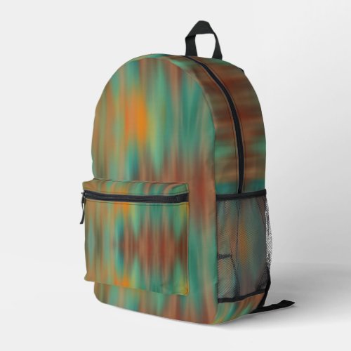 Frosty Southwestern Glass Abstract Pattern Printed Backpack