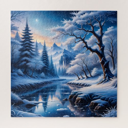 Frosty Stardust winters are magical The air is co Jigsaw Puzzle