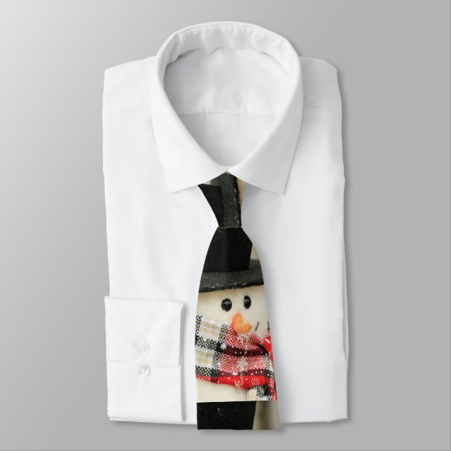 Frosty the smugman neck tie (Tied)