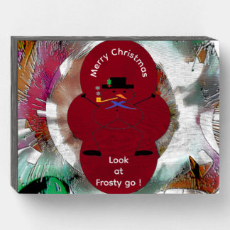 "Frosty the Snowman" (8" x 6") Wood Box Sign
