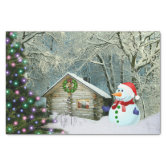 Cute Snowmen Tissue Paper, Zazzle