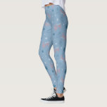Frosty the Snowman Blue Snowflake Pattern Leggings<br><div class="desc">Chill out with Frosty the Snowman in this fun winter holiday pattern,  featuring Frosty waving amongst falling snow and his candy cane logo! This pattern is great on gift wrap,  cozy fleece blankets,  and party supplies. Shop this design on many more custom Zazzle products!</div>