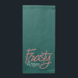 Frosty the Snowman Candy Cane Logo Cloth Napkin<br><div class="desc">Spread the magic this holiday season with Frosty the Snowman! Check out this festive candy cane style Frosty the Snowman logo on a cozy sweater,  mug,  or send greetings on a personalized card! Shop this desgin on more custom Zazzle gifts!</div>