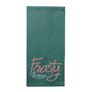 Frosty the Snowman Candy Cane Logo Cloth Napkin