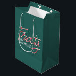 Frosty the Snowman Candy Cane Logo Medium Gift Bag<br><div class="desc">Spread the magic this holiday season with Frosty the Snowman! Check out this festive candy cane style Frosty the Snowman logo on a cozy sweater,  mug,  or send greetings on a personalized card! Shop this desgin on more custom Zazzle gifts!</div>