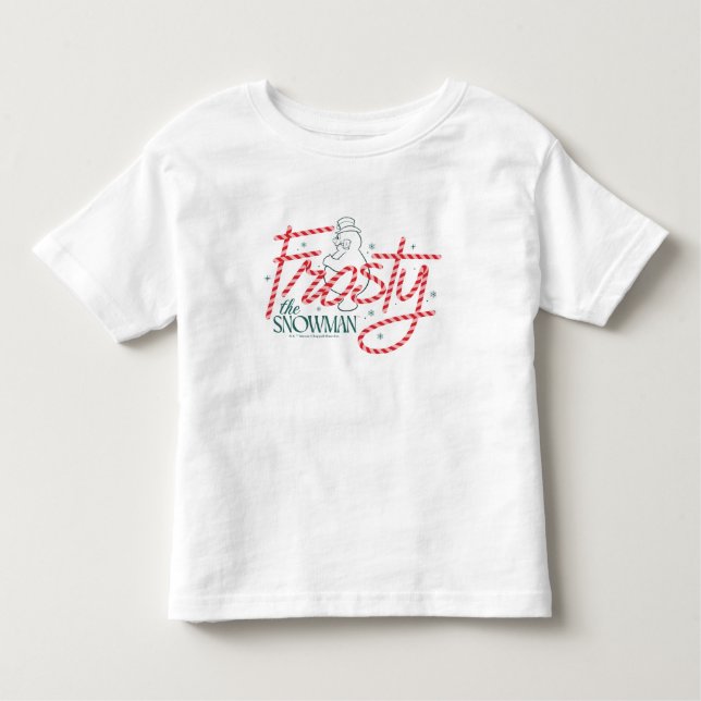 Frosty the Snowman Candy Cane Logo Toddler T-shirt (Front)