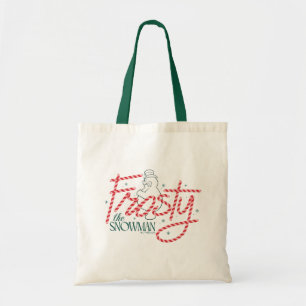 Frosty the Snowman Candy Cane Logo Tote Bag