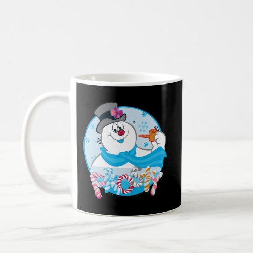 Frosty The Snowman Candy Letters Portrait Coffee Mug