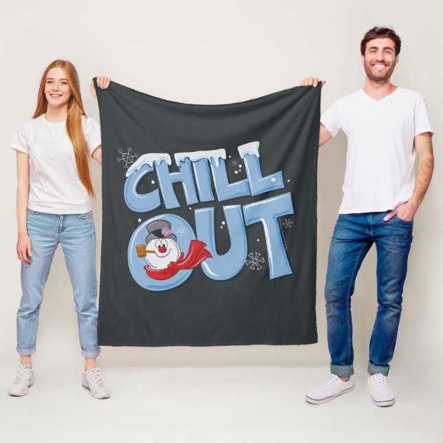 Frosty the Snowman™ | Chill Out Fleece Blanket (In Situ)