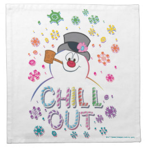 Frosty the Snowman™ "Chill Out" Rainbow Colors Cloth Napkin
