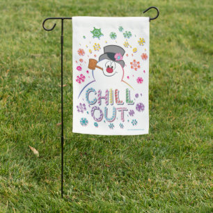 Frosty the Snowman™ "Chill Out" Rainbow Colors Garden Flag