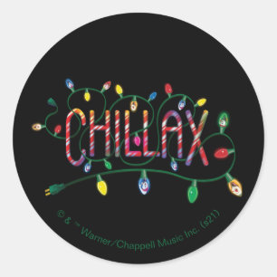 Frosty the Snowman™   "Chillax" Holiday Lights Classic Round Sticker
