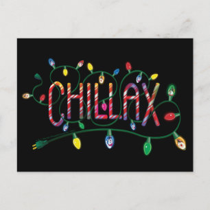 Frosty the Snowman™   "Chillax" Holiday Lights Postcard