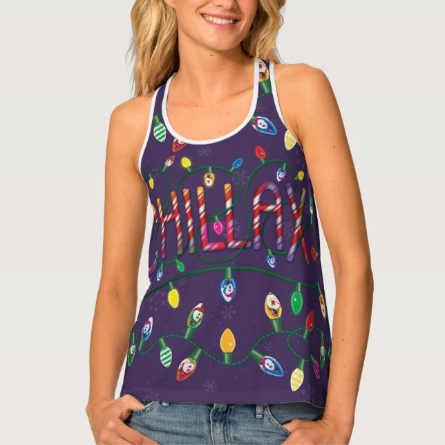 Frosty the Snowman™ | "Chillax" Holiday Lights Tank Top (Front)