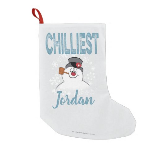 Frosty the Snowman  Chilliest Small Christmas Stocking