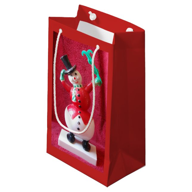Frosty The Snowman Christmas Gift Bag (Front Angled)