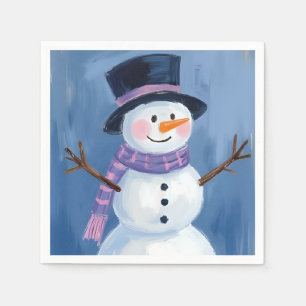 Frosty the Snowman Christmas Holiday Party Napkins