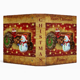 Frosty the Snowman Christmas Planner 3 Ring Binder