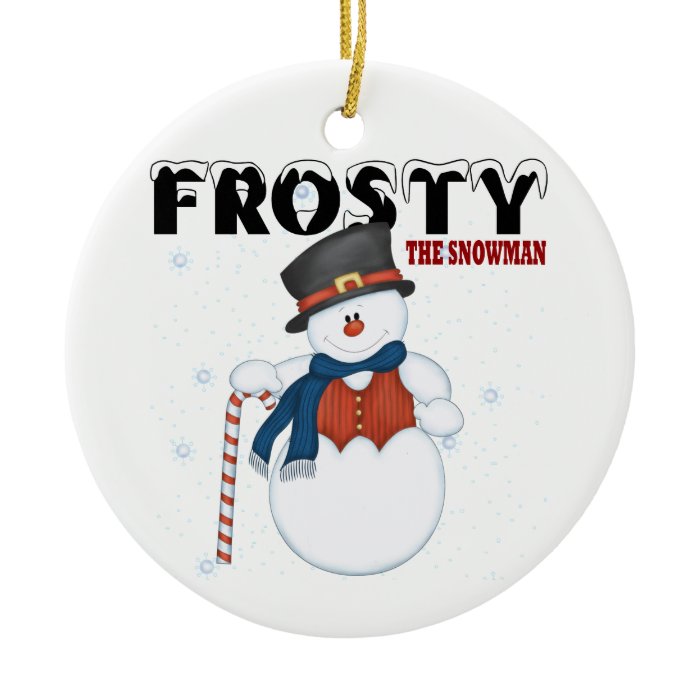 Frosty the Snowman Christmas Tree Ornaments