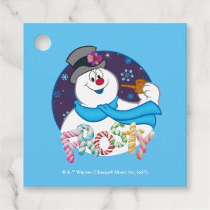 Frosty the Snowman™ Colorful Candy Cane Name Favor Tags