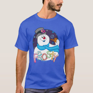 Frosty the Snowman™ | Colorful Candy Cane Name T-Shirt