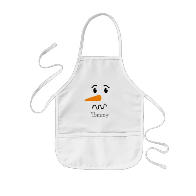 Frosty the Snowman Confuse Face Kids' Apron (Front)
