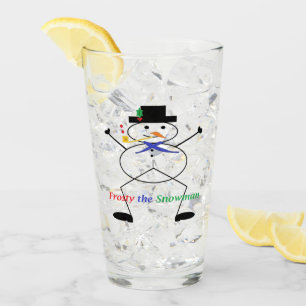"Frosty the Snowman" Drinking Glass