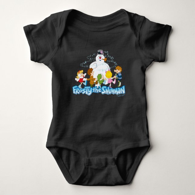 Frosty the Snowman™ | Frosty & Children Playing Baby Bodysuit (Front)