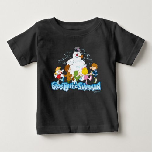 Frosty the Snowman  Frosty  Children Playing Baby T_Shirt