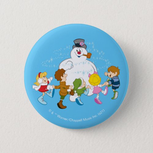 Frosty the Snowmanâ  Frosty  Children Playing Button