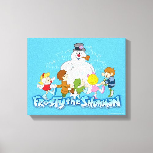 Frosty the Snowmanâ  Frosty  Children Playing Canvas Print
