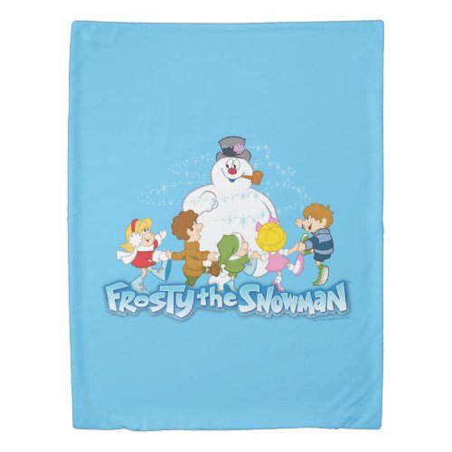 Frosty the Snowmanâ  Frosty  Children Playing Duvet Cover