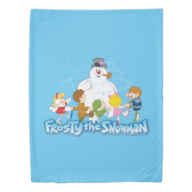 Frosty the Snowman™ | Frosty & Children Playing Duvet Cover (Front)