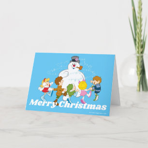 Frosty the Snowman™   Frosty & Children Playing Holiday Card