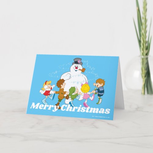 Frosty the Snowmanâ  Frosty  Children Playing Holiday Card
