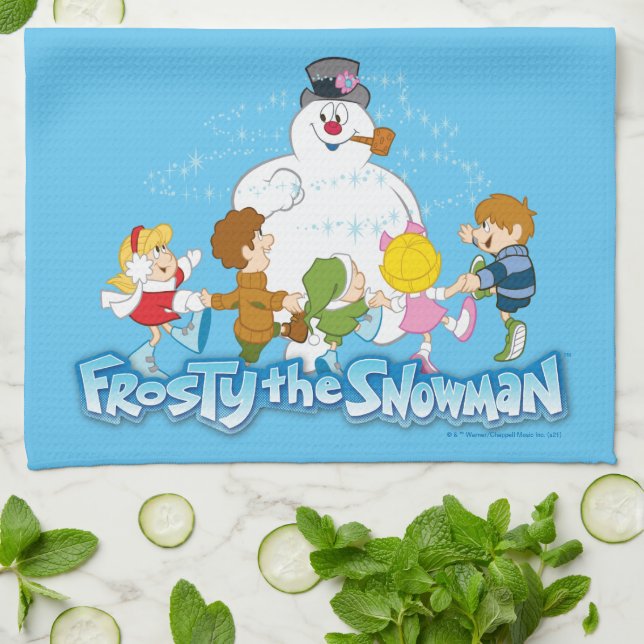 Frosty the Snowman™ | Frosty & Children Playing Kitchen Towel (Folded)