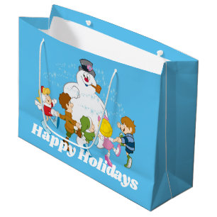 Frosty the Snowman™ Frosty & Children Playing Large Gift Bag