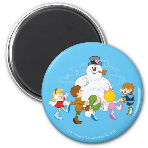 Frosty the Snowman  Frosty  Children Playing Magnet