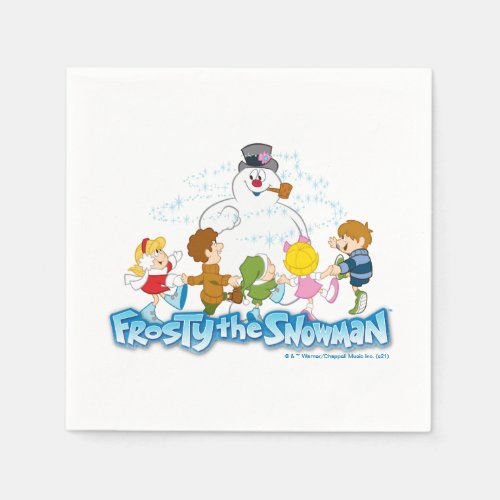 Frosty the Snowmanâ  Frosty  Children Playing Napkins