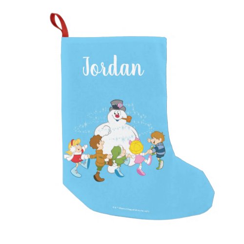 Frosty the Snowman  Frosty  Children Playing Small Christmas Stocking